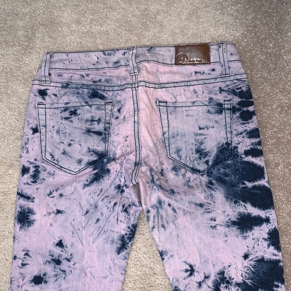 Tie dye super skinny jeans